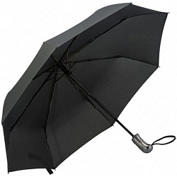 Зонт складной автомат. 96 см, ручка пласт. "Bixby" черный