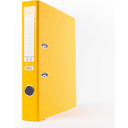 Папка регистратор А4, ПВХ Эко, 50 мм. "Deli" желтый