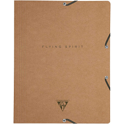 Папка на резинках 15 мм. "Flying Spirit" карт., крафт