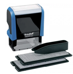 Штамп самонаборный "Trodat Printy 4912" 47*18 мм, 4 строки, синий