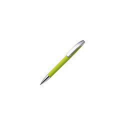 Ручка шарик/автомат "View GOM C CR" 1,0 мм, пласт./метал., софт., лимонный/серебристый, стерж. синий