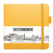 Скетчбук "Sketchmarker" 12*12 см, 140 г/м2, 80 л., лимонный