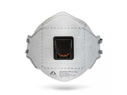 Респиратор JETA SAFETY JM-9326 складн. с клап. FFP2 (до 12 ПДК) (для сварки, с угольным фильтром)