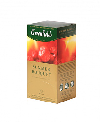Чайный напиток "Greenfield" 25 пак*2 гр., со вкусом и аром. малины, Summer Bouquet