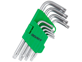 Набор ключей Torx T10-T50 9шт коротких ВОЛАТ