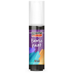 Краски д/текстиля "Pentart Fabric paint" черный, 20 мл, банка