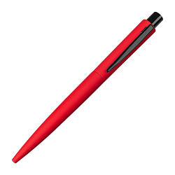 Ручка шарик/автомат "Lumos M Gum" 1,0 мм, метал., матов., софт., красный/черный, стерж. синий