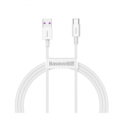 Кабель Baseus CATYS-A02, Superior Series Fast Charging Data Cable, USB to Type-C 66W, 2m White
