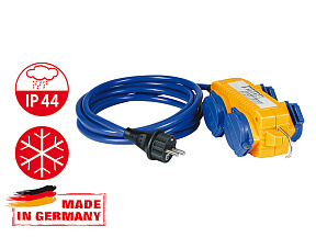 Удлинитель с колодкой 5м (4 роз., 3.5кВт, кабель до -35С, с/з) Brennenstuhl (3,5кВт, 3х1,5мм2, степень защиты: IP44)