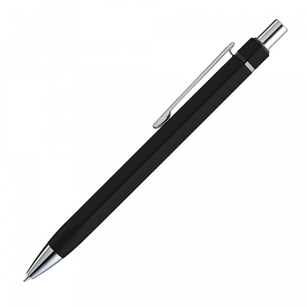 Ручка шарик/автомат "Six" 1,0 мм, метал., белый/серебристый, стерж. синий