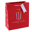 Пакет бумажный подарочный 26,5x14x33 см BDAY WISHES CANDLE