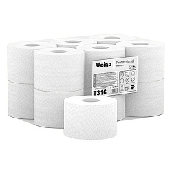 Бумага туалетная  Veiro Professional Premium в стандартных рулонах, 12 рул, 50м, 2 слоя