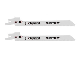 Пилка сабельная по металлу S711EF (2 шт.) GEPARD (полотно для сабельной пилы, пропил криволинейный, для листового металла)