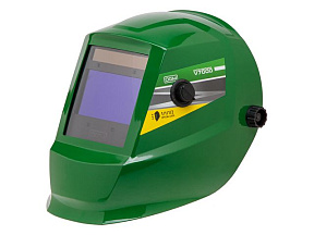 Щиток сварщика  с самозатемняющимся светофильтром DGM V7000 (зеленый) (1/1/1/2, 104x63 мм (65,5 см2), DIN 3,5/4-8/9-13 (регул), 4 сенсора)