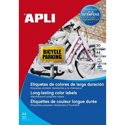 накл. 210х297  водост. желтый. д/лаз. 1/20 Apli