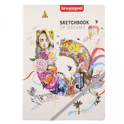 Скетчбук "Sketch & Note Book" 14,8*21 см, 140г/м, 80л, сшивка