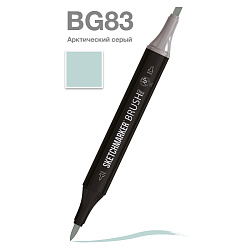 Маркер перм., худ. "Sketchmarker Brush" двусторонний, BG83, арктический серый