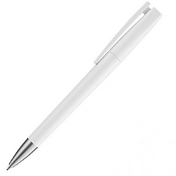 Ручка шарик/автомат "Ultimate Si" 1,0 мм, пласт./метал., белый/серебристый, стерж. синий