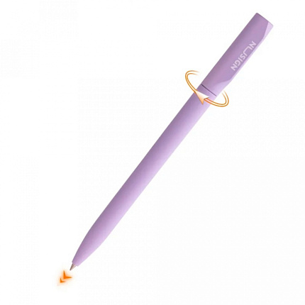 Ручка гелевая "Nusign" 0,5 мм, металл., розовый, стерж. чёрный