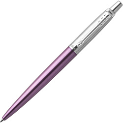 Ручка шарик/автомат "Jotter Core K63 Victoria Violet CT" 1,0 мм, метал., подарочн. упак., фиолетовый/серебристый, стерж. синий