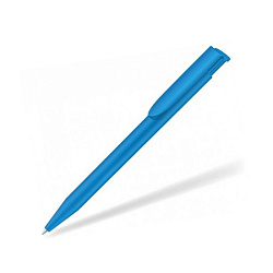Ручка шарик/автомат "Happy" 1,0 мм, пласт., матов., синий, стерж. синий