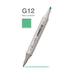 Маркер перм., худ. "Sketchmarker" двухсторонний, G12 ярко зелёный