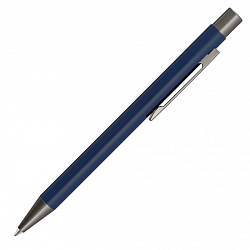 Ручка шарик/автомат "Straight M" 1,0 мм, метал., синий/антрацит, стерж. синий