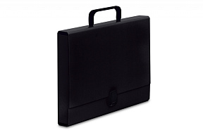 портфель с ручкой "VauPe" 40 мм, черный, картон Vaupe