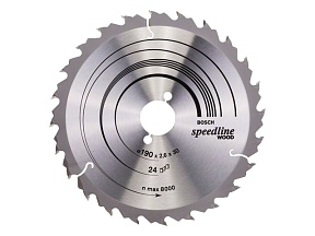 Диск пильный 190х30 мм 24 зуб. по дереву SPEEDLINE WOOD BOSCH