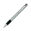 Ручка шарик/автомат "Soft Spring Polished" 1,0 мм, пласт., глянц., черный/серебристый, стерж. синий