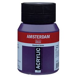 Краски акриловые "Amsterdam" 568 сине-фиолетовый прочный, 500 мл., банка