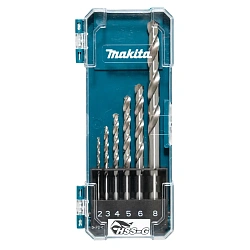 Набор сверл по металлу ц/х, HSS-G, D-75742 комплект из 6 шт MAKITA