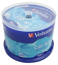 диск CD-R  (50 шт/кругл. бокс) 700 Мб Verbatim Datalife