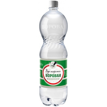 Вода минеральная "Боровая" газир., 0,33 л., стекл. бутылка