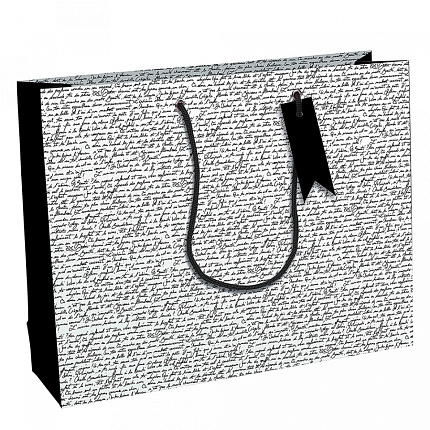 Пакет бумажный подарочный 26,5*14*33 см "Baudelaire"