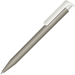 Ручка шарик/автомат "Super Hit Bio" 1,0 мм, пласт. биоразлаг., матов., серый/белый, стерж. синий