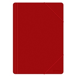 Папка на резинках 15 мм. "Office Products" пласт., красный