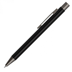 Ручка шарик/автомат "Straight" 1,0 мм, метал., черный/антрацит, стерж. черный