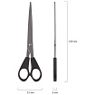 Ножницы STAFF, 180 мм, чёрные, 236939