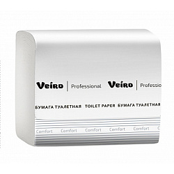 Бумага туалетная  Veiro Professional Comfort листовая, 250 листов, 2 слоя