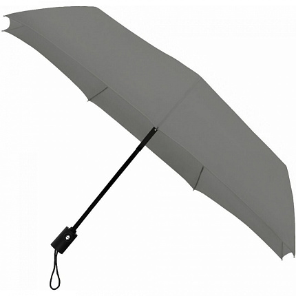 Зонт складной автомат. 98 см, ручка пласт. "LGF-403" ветрозащитный, 3-х секционный, в чехле, темно-синий