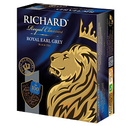 Чай "Richard" 100 пак*2 гр., черный, Royal Earl Grey
