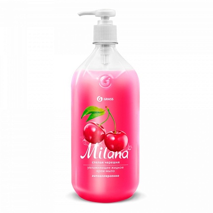 Мыло жидкое Milana спелая черешня 1 л.