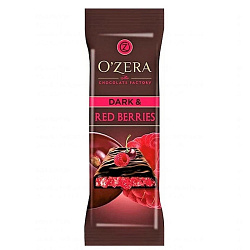Шоколад горький "O`Zera Dark & Red berries" 40 гр.