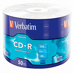 диск CD-R  (50 шт/п/эт.упак) 700 Мб Extra Protection Verbatim