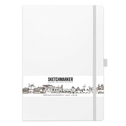 Скетчбук "Sketchmarker" 21*29,7 см, 140 г/м2, 80 л., белый