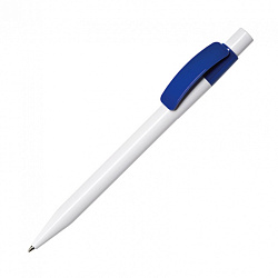 Ручка шарик/автомат "Pixel PX B" 1,0 мм, пласт., белый/синий, стерж. синий