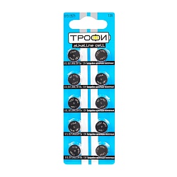 бат_гальв. дисковый 1.5 V LR1154 (357), LR44 Трофи G13 (10 шт)