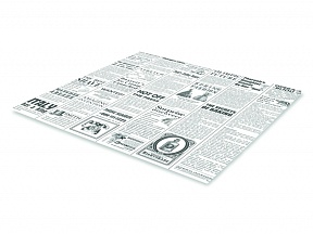 Бумага оберточная 39см*39см Газета, парафинированная, 1000листов