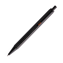 Ручка шарик. "scRipt" 0,7 мм, метал., черный, стерж. черный